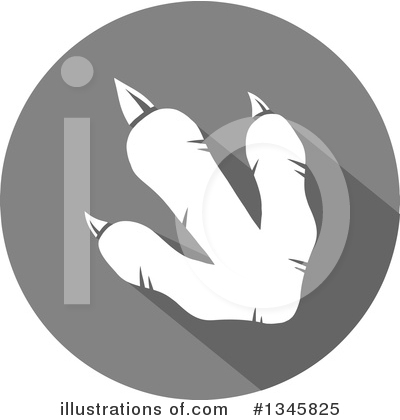 Paw Print Clipart #1345825 by Hit Toon