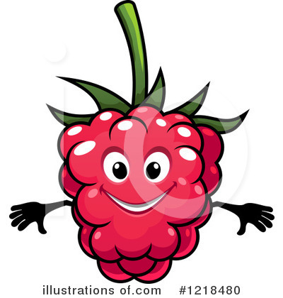 Royalty-Free (RF) Raspberry Clipart Illustration by Vector Tradition SM - Stock Sample #1218480