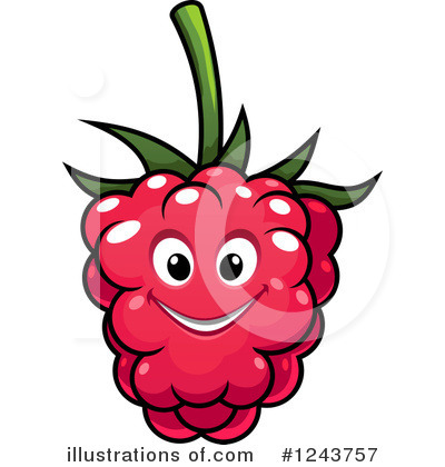 Royalty-Free (RF) Raspberry Clipart Illustration by Vector Tradition SM - Stock Sample #1243757