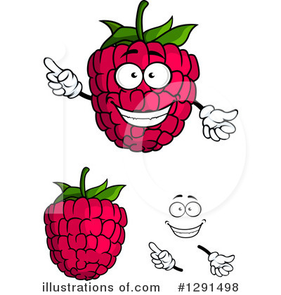 Royalty-Free (RF) Raspberry Clipart Illustration by Vector Tradition SM - Stock Sample #1291498