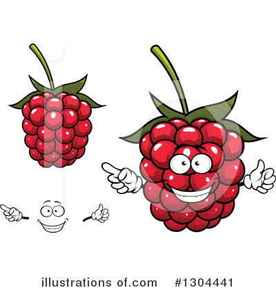 Royalty-Free (RF) Raspberry Clipart Illustration by Vector Tradition SM - Stock Sample #1304441