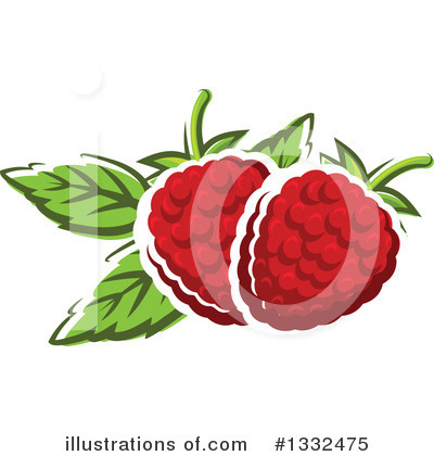 Royalty-Free (RF) Raspberry Clipart Illustration by Vector Tradition SM - Stock Sample #1332475