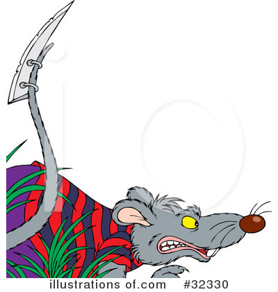 Royalty-Free (RF) Rat Clipart Illustration by Alex Bannykh - Stock Sample #32330