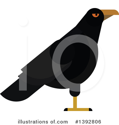 Royalty-Free (RF) Raven Clipart Illustration by Vector Tradition SM - Stock Sample #1392806