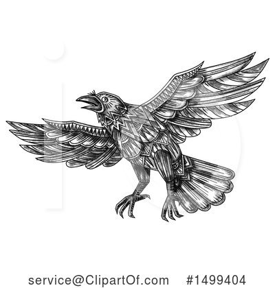 Crow Clipart #1499404 by patrimonio