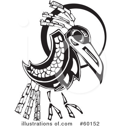 Royalty-Free (RF) Raven Clipart Illustration by xunantunich - Stock Sample #60152
