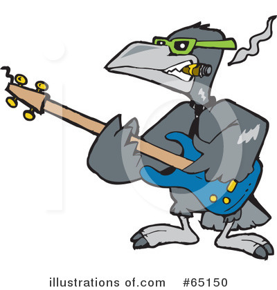 Royalty-Free (RF) Raven Clipart Illustration by Dennis Holmes Designs - Stock Sample #65150