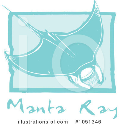 Royalty-Free (RF) Ray Fish Clipart Illustration by xunantunich - Stock Sample #1051346