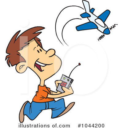 Royalty-Free (RF) Rc Plane Clipart Illustration by toonaday - Stock Sample #1044200