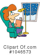 Reading Clipart #1046573 by toonaday