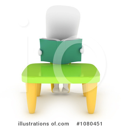 Royalty-Free (RF) Reading Clipart Illustration by BNP Design Studio - Stock Sample #1080451