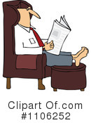 Reading Clipart #1106252 by djart