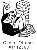 Reading Clipart #1112588 by Prawny Vintage