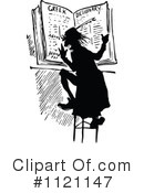 Reading Clipart #1121147 by Prawny Vintage