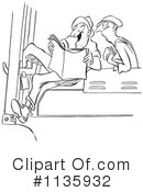 Reading Clipart #1135932 by Picsburg