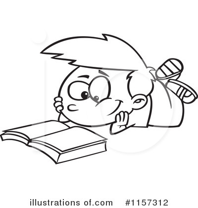 Royalty-Free (RF) Reading Clipart Illustration by toonaday - Stock Sample #1157312