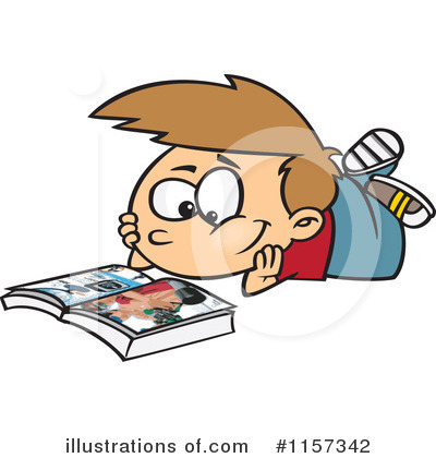 Royalty-Free (RF) Reading Clipart Illustration by toonaday - Stock Sample #1157342