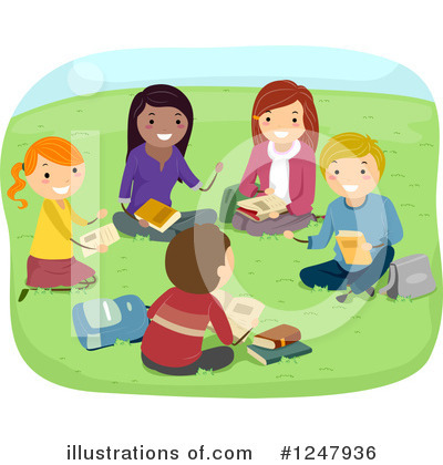 Royalty-Free (RF) Reading Clipart Illustration by BNP Design Studio - Stock Sample #1247936