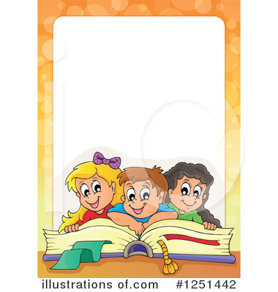 Royalty-Free (RF) Reading Clipart Illustration by visekart - Stock Sample #1251442