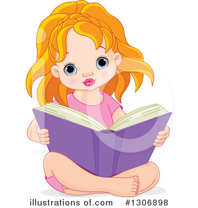 Royalty-Free (RF) Reading Clipart Illustration by Pushkin - Stock Sample #1306898