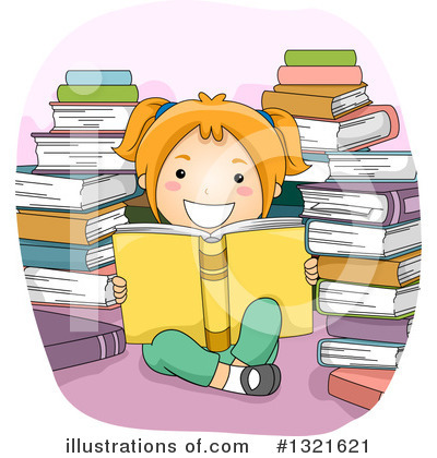 Royalty-Free (RF) Reading Clipart Illustration by BNP Design Studio - Stock Sample #1321621