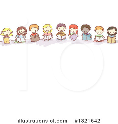 Royalty-Free (RF) Reading Clipart Illustration by BNP Design Studio - Stock Sample #1321642