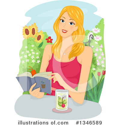 Royalty-Free (RF) Reading Clipart Illustration by BNP Design Studio - Stock Sample #1346589
