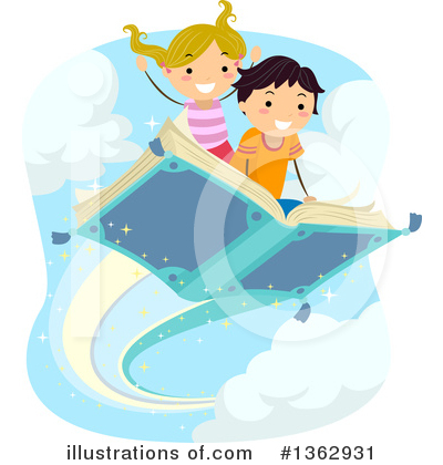 Royalty-Free (RF) Reading Clipart Illustration by BNP Design Studio - Stock Sample #1362931