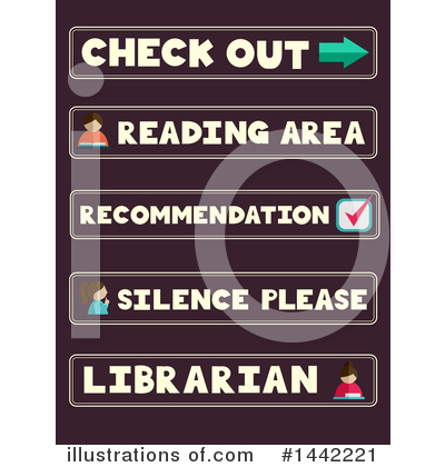 Librarian Clipart #1442221 by BNP Design Studio
