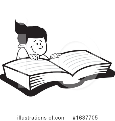 Royalty-Free (RF) Reading Clipart Illustration by Johnny Sajem - Stock Sample #1637705