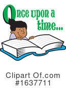 Reading Clipart #1637711 by Johnny Sajem