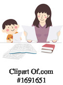 Reading Clipart #1691651 by BNP Design Studio