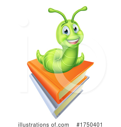 Book Worm Clipart #1750401 by AtStockIllustration