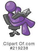 Reading Clipart #219238 by Leo Blanchette