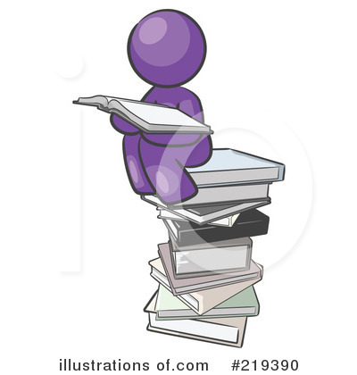 Royalty-Free (RF) Reading Clipart Illustration by Leo Blanchette - Stock Sample #219390