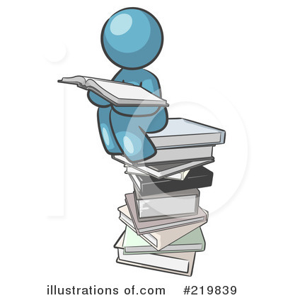 Royalty-Free (RF) Reading Clipart Illustration by Leo Blanchette - Stock Sample #219839