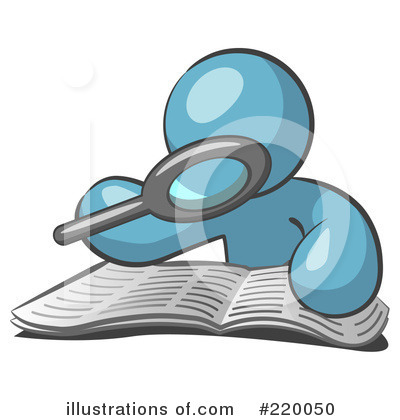 Royalty-Free (RF) Reading Clipart Illustration by Leo Blanchette - Stock Sample #220050