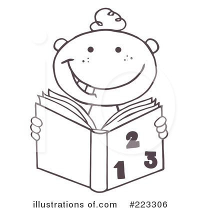 Royalty-Free (RF) Reading Clipart Illustration by Hit Toon - Stock Sample #223306