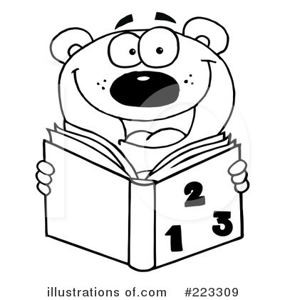 Royalty-Free (RF) Reading Clipart Illustration by Hit Toon - Stock Sample #223309