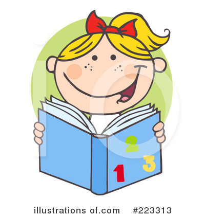 Royalty-Free (RF) Reading Clipart Illustration by Hit Toon - Stock Sample #223313