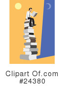 Reading Clipart #24380 by Eugene