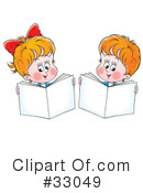 Reading Clipart #33049 by Alex Bannykh