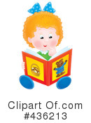 Reading Clipart #436213 by Alex Bannykh