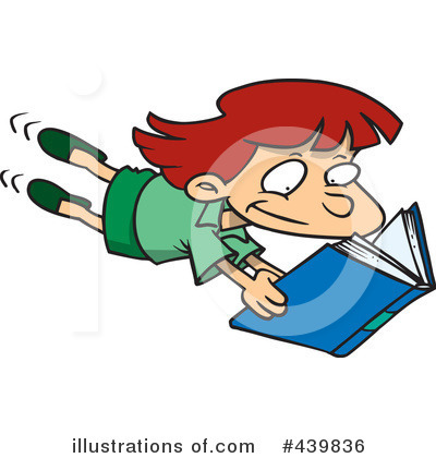 Royalty-Free (RF) Reading Clipart Illustration by toonaday - Stock Sample #439836