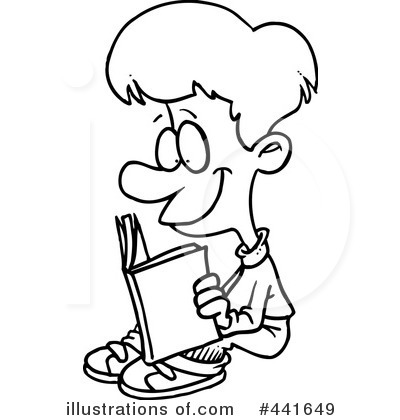 Royalty-Free (RF) Reading Clipart Illustration by toonaday - Stock Sample #441649