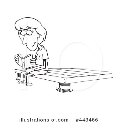 Royalty-Free (RF) Reading Clipart Illustration by toonaday - Stock Sample #443466
