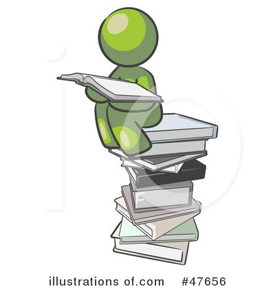 Royalty-Free (RF) Reading Clipart Illustration by Leo Blanchette - Stock Sample #47656