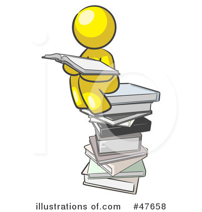 Royalty-Free (RF) Reading Clipart Illustration by Leo Blanchette - Stock Sample #47658