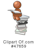 Reading Clipart #47659 by Leo Blanchette