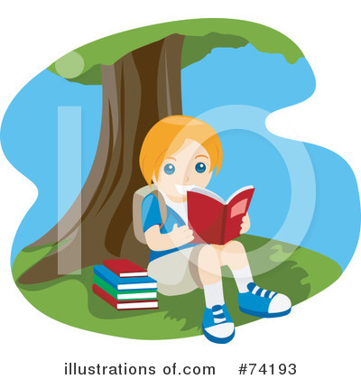 Royalty-Free (RF) Reading Clipart Illustration by BNP Design Studio - Stock Sample #74193